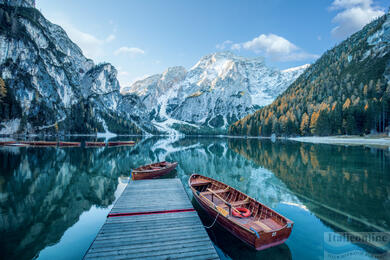 Lago di Braies, zwierciadło nieba