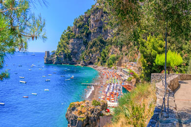 Spiaggia di Fornillo - nurkowanie z rurką u wybrzeży Amalfi